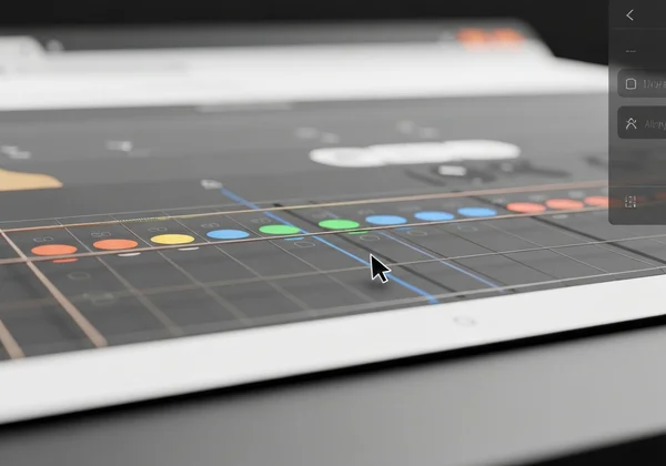 Online virtual guitar simulator interface, interactive